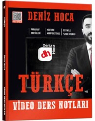 Deniz Hoca Tüm Sınavlar İçin Türkçe Video Ders Kitabı - KR Akademi Yayınları