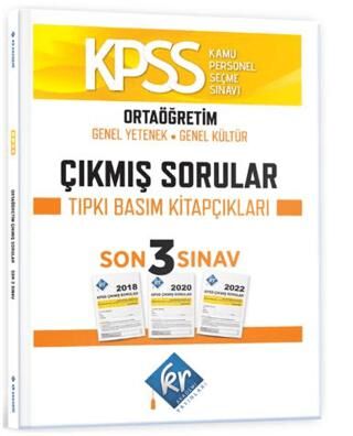 KR Akademi Yayınları KPSS Ortaöğretim Genel Yetenek Genel Kültür Çıkmış Sorular Son 3 Yıl Tıpkı Basım Fasikülleri - 1