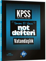 KPSS Vatandaşlık Konu Anlatımlı Not Defteri - KR Akademi Yayınları