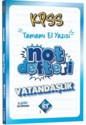 KPSS Vatandaşlık Konu Anlatımlı Not Defteri - KR Akademi Yayınları