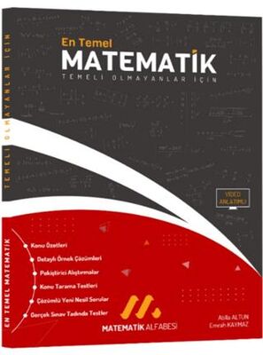 KR Akademi Yayınları Matematik Alfabesi En Temel Matematik - 1