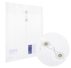 Kraf 1259 Döküman Körüklü Dosya İpli Şeffaf A4 - Kraf