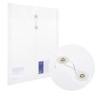 Kraf 1259 Döküman Körüklü Dosya İpli Şeffaf A4 - 1