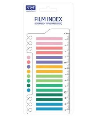 Kraf Index Fılm Pp 6X45Mm 20Yp Cetvelli Brıght Color 16645-1 - 1