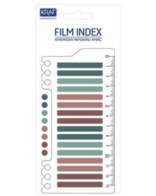 Kraf Index Fılm Pp 6X45Mm 20Yp Cetvelli Morandı Color 16645-2 - 1