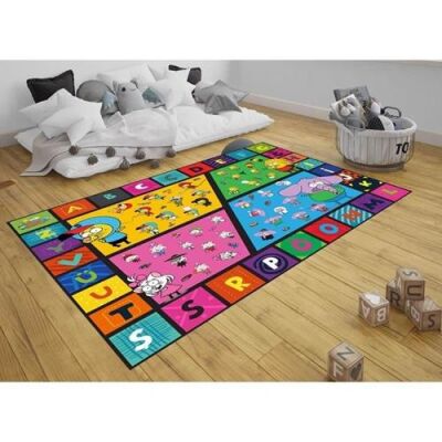 Kral Şakir Oyun Halısı Alfabe Ve Meslekler 150x100 - 2