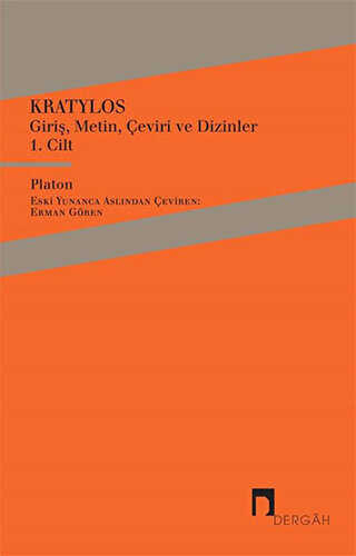 Kratylos 1. Cilt - Dergah Yayınları