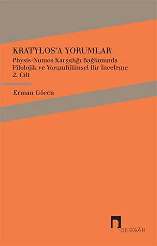 Kratylos`a Yorumlar 2. Cilt - Dergah Yayınları