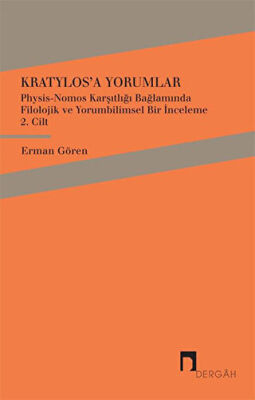 Kratylos`a Yorumlar 2. Cilt kapağı