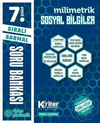 Kriter Akademi 7. Sınıf Sosyal Bilgiler Soru Bankası - 2