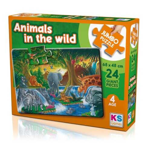 Ks Games Animal İn The Wild 24 Parça Jumbo Boy Puzzle