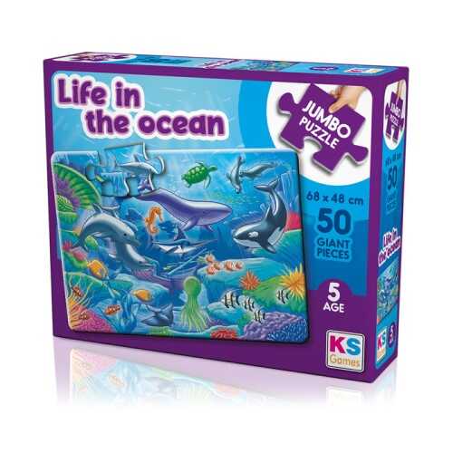 KS Games Okyanusta Yaşam Jumbo Puzzle 50 Parça
