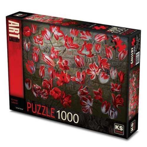Ks Puzzle Kırmızı Laleler 1000 Parça