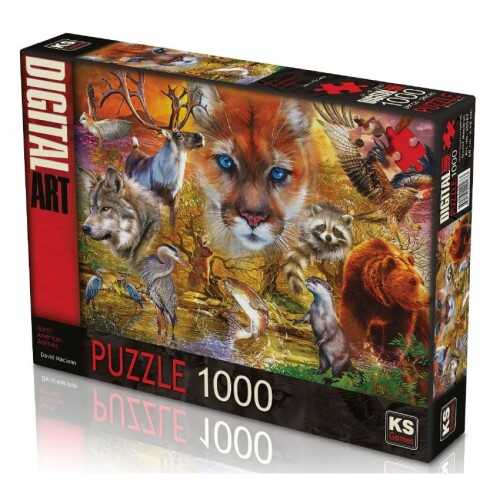 Ks Puzzle North American Animals 1000 Parça