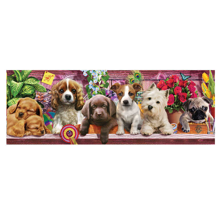 Ks Puzzle Panoramik Puppies 1000 Parça