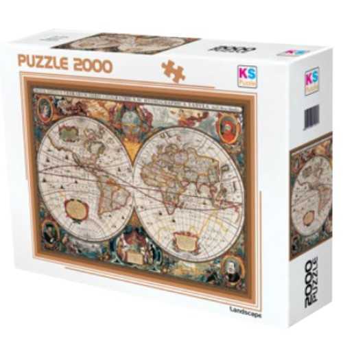 Ks Puzzle 7th Centruy World Map 2000 Parça