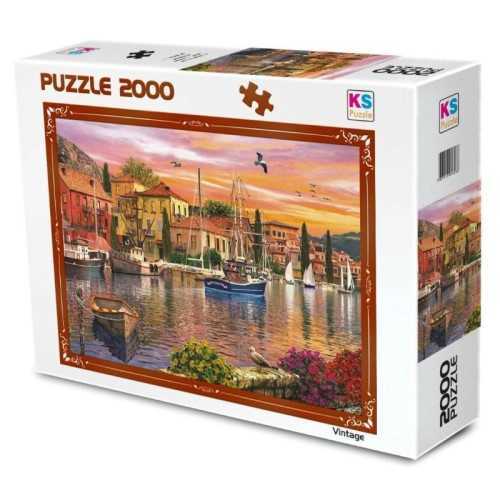 Ks Puzzle Harbour Sunset 2000 Parça