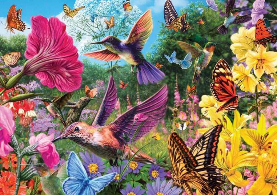 Ks Puzzle Hummingbird Garden 500 Parça
