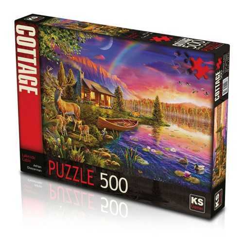 Ks Puzzle Lakeside Cabin 500 Parça