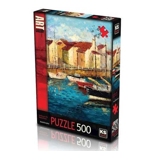 Ks Puzzle Sailboats On Waterfront 500 Parça