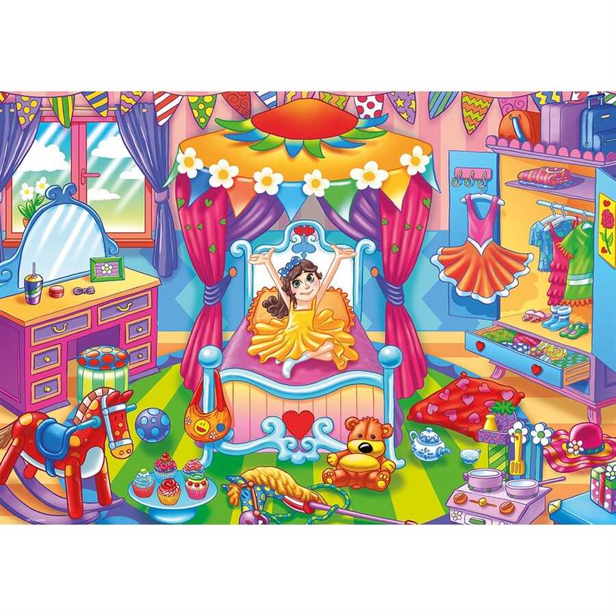Ks Puzzle A Girl With Toys Jumbo Boy Puzzle 24 Parça - 2