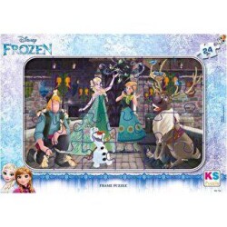 Ks Puzzle Frame 24 Parça Frozen - Ks Games