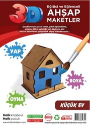 Küçük Ev Ahşap Maket - Halk Kitabevi