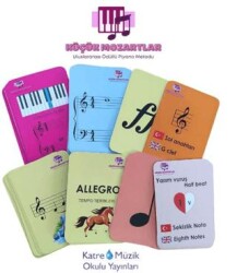 Küçük Mozartlar İçin Nota Kartları Kutulu - Katre Müzik Okulu Yayınları