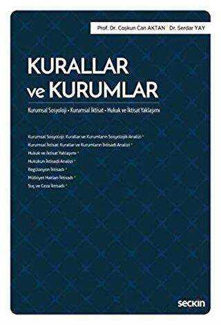 Kurallar ve Kurumlar - Seçkin Yayıncılık