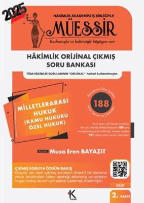 Müessir Adli-İdari Hakimlik Çıkmış Soru Bankası Milletlerarası Hukuk - 1