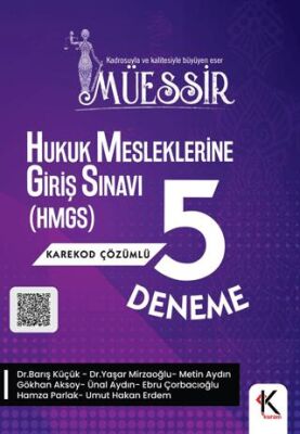 Kuram Kitap Müessir Hukuk Mesleklerine Giriş Sınavı HMGS 5 Deneme Karekod Çözümlü - 1