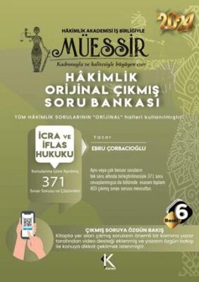 Müessir İcra ve İflas Hukuku Orijinal Soru Bankası - 1