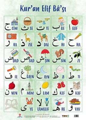 Kur`an Elif Ba`sı Poster 50x70 - 1