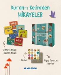 Kuran-ı Kerim`den Hikayeler Seti - 7 Kitap Ahşap Oyuncak Ve Sticker - Kutulu Özel Set - Multibem Yayınları