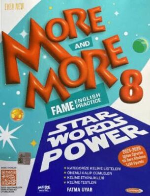 Kurmay Yayınları ELT More and More English 8 Star Words Power - 1
