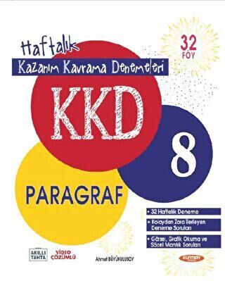 Kurmay Yayınları 8. Sınıf Paragraf KKD Haftalık Kazanım Kavrama Denemeleri - 1