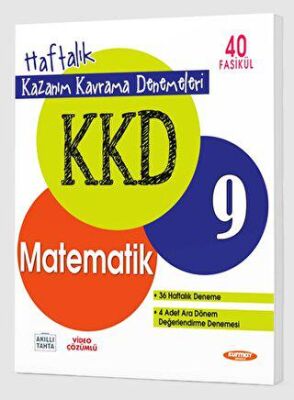 Kurmay Yayınları 9. Sınıf Matematik KKD Haftalık Kazanım Kavrama Denemeleri - 1