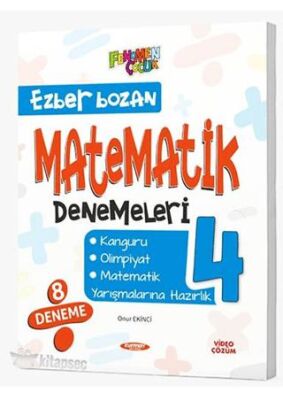 Kurmay Yayınları Fenomen Çocuk 4. Sınıf Ezber Bozan Matematik Denemeleri - 1