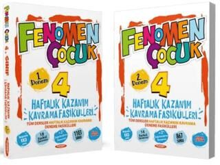 Kurmay Yayınları Fenomen Çocuk 4. Sınıf Haftalık Kazanım Kavrama Fasikülleri Tüm Dersler 1. ve 2. Dönem Set 2 Kitap - 1