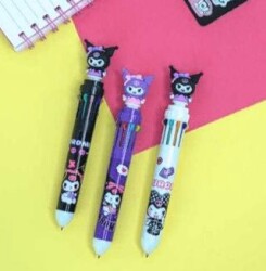 Kuromi 1006 10 Renk Tükenmez Kalem - BKM Kitap