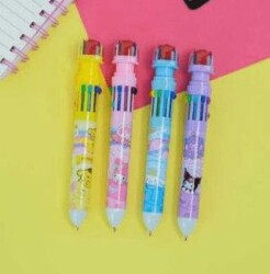 Kuromi 8203 10 Renk Mühür Başlıklı Tükenmez Kalem - BKM Kitap