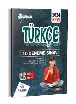 Kurul Yayıncılık 2024 KPSS Başucu Serisi Türkçe Çözümlü 10 Deneme Sınavı