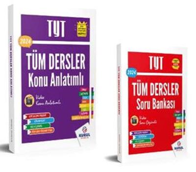 Kurul Yayıncılık 2024 TYT Tüm Dersler Konu Anlatımlı ve Soru Bankası Seti Bir 2 Kitap - 1