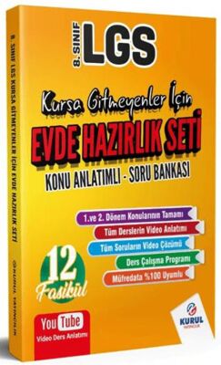 Kurul Yayıncılık 8. Sınıf LGS Kursa Gitmeyenler İçin Evde Hazırlık Seti Konu Anlatımlı Soru Bankası - 1