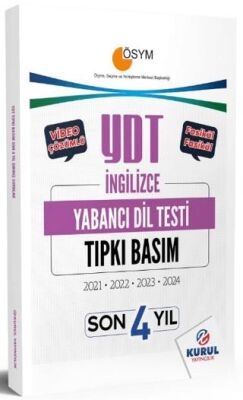 YDT İngilizce Son 4 Yıl Tıpkı Basım Çıkmış Sorular ve Video Çözümleri kapağı