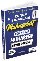 Kurum Sınavları Muhasebe Muhasebat Çıkmış Sorular Tüm Yıllar Çözümlü - Dizgi Kitap