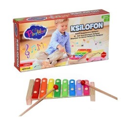 Kutuda Ahşap 8 Farklı Notalı Ksilofon - Playwood