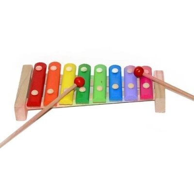 Kutuda Ahşap 8 Farklı Notalı Ksilofon - 2