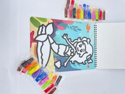 Kuzey Kum Boyama Kitabı A4 5 Yaprak Model-2 - 2