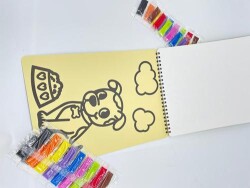 Kuzey Kum Boyama Kitabı A4 5 Yaprak Model-3 - 2